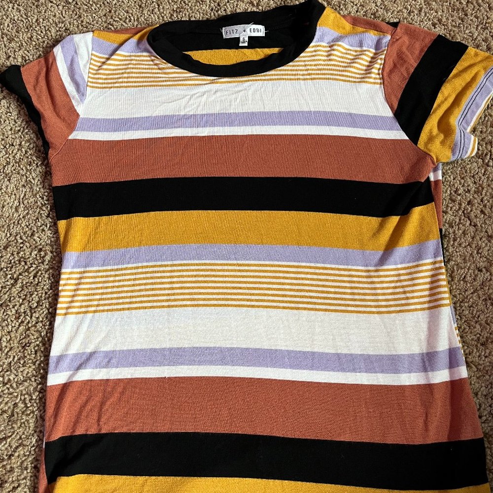 Fitz and Eddie Striped t-shirt